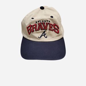 VINTAGE 90s Atlanta Braves Logo Athletic x Puma Hat MLB 100% Cotton Strapback
